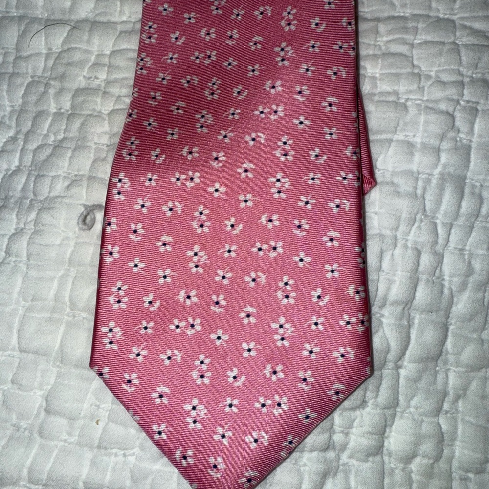 Tommy Hilfiger Pink Floral Men's Tie